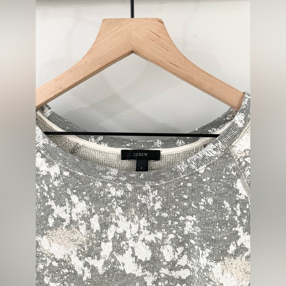 J. Crew Gray Paint Splatter Sweatshirt Size Small - Picture 5 of 6
